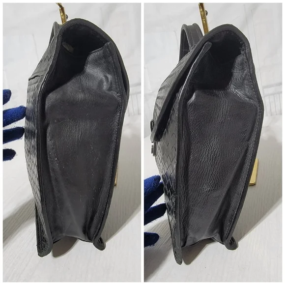 Authentic Bottega Veneta Envelope Briefcase Intrecciato Nappa BLACK - Picture 12 of 15